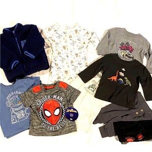 Toddler Boys Clothing Bundle Size 12m 8 Pc